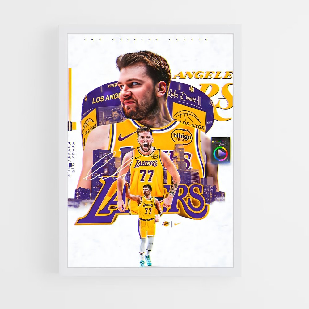 Poster Luka doncic – affiche Basketball (vue 3)